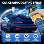 Waterless Car Wash & Ceramic Coating Spray – Quick Effect Car Coating Spray for Shine, Paint Protection, Glass Cleaner & Multi-Surface Detailing (1 PCS)