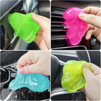 Car Cleaning Gels-4 Pack, Cleaning Gel for Car, Dust Cleaner Putty Cleaner Slime Cleaning Supplies Auto Detailing Tools, Cleaning Slime for Dust Removal, Cleaning Kit Gift for Men Women, 320g