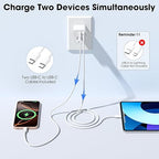 iPhone 17 16 15 Charger Fast Charging, 20W USB C Wall Charger Block with 6ft Type C to USB C Cable Cord for Apple iPhone 17/17 Pro/17 Pro Max/17 Air/16/16 Plus/16 Pro Max/15/15 Pro Max/iPad Pro/Mini