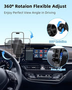 PZK Car Phone Mount for Toyota C-HR CHR 2019 2020 2021 2022 LE/XLE/Limited/Nightshade Accessories 8-inch Screen 360° Rotation Smart Phone Cradles Auto Lock Phone Holder Hands Free Not Affect Vent
