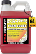 Carfidant Foam Boost Off-Road & ATV Wash Soap – Heavy Duty pH-Balanced Car Wash for Trucks, UTVs, RVs & Dirt Bikes – Quick Rinse, No Residue – Works with Foam Cannons, Guns & Buckets – 64 fl. Oz.