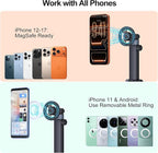 Vitog 2-in-1 MagSafe Car Mount, 2026 Hands Free Phone Holders for Your Car, Strong Magnetic Cup Holder Phone Holder for iPhone 17-12 Pro Max, Samsung & More Smartphones, Universal for Truck/SUV/Tesla