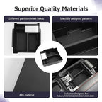 LUWU Center Console Organizer Compatible with 2022-2024 2025 2026 Subaru WRX Accessories Armrest Console Secondary Storage Box Insert Tray ABS Material Black (Standard Six-Speed Manual Transmission)
