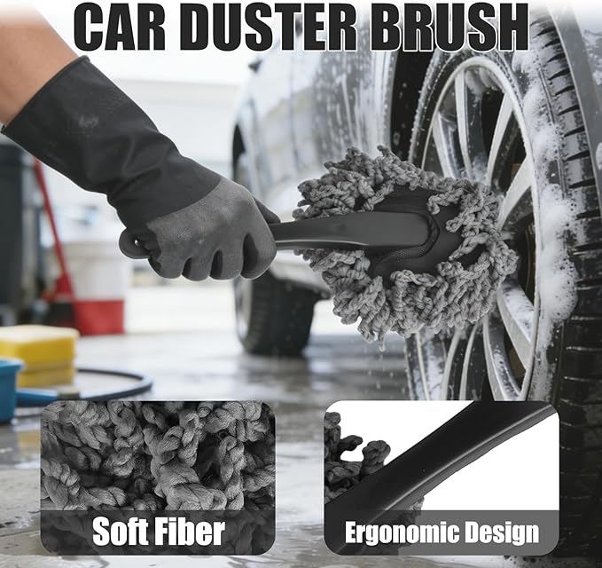 10PCS Car Detailing Brush, Ultra Soft Boar Hair Brush, Car Interior Detail Brush, Fiber Brush, Car Dust Removal Brush, Car Cleaning Gel, Car Interior Cleaning Kit for Trucks, Cars, RVs, SUVs