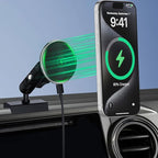 Car Charger Phone Mount for Toyota Tacoma 2016-2023, 3rd Gen Tacoma Dashboard Clip Cell Phone Cradles 360° Adjustable 20x Strong Magnet Phone Stand Cellphone Holder Fit for All Smartphones