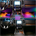 car led Lights Interior,car Ambient Lighting,Inside Lights for car,APP Control 16 Million Colors Music Sync,DIY Mode Multicolor led Lights for car Interior,Trucks,SUVs,12V Power