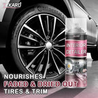 Car Interior Cleaner, Leather Cleaner, 15 oz. Large-Capacity Interior Detailer in Iron Can, Wheel Cleaner, Suitable for Cleaning Rubber, Plastic, and Leather Surfaces Inside Vehicles (1 Bottle)