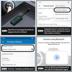 AACPLAY 2024 Wireless Android Auto Car Adapter Converts Wired Android Auto to Wireless, Android Auto Wireless Dongle for AA, USB Type-A or USB Type-C Plug-in, Version 2.0