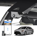 mangoal Front 4K & Rear 1080p Dash Cam Custom fit for Toyota Corolla Gen12 E210 2023 2024 2025 2026 (Model A),LE SE XLE XSE Hybrid Hatchback, Integrated OEM Look,2160P UHD Video,App & WiFi,128GB Card