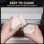 Car Trash Can with Lid - 1-Pack, Interior Accessories for Vehicles, Leakproof Garbage Can with 15 Detachable Trash Bags, Multipurpose Organizers and Storage Solutions for Home and Office (Beige)