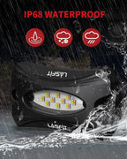 LASFIT Switchback Rock Lights Amber/White 1 Pod Extension Wheel Well Lights Underglow LED Lighting LED Rock Light, fit for LASFIT Only