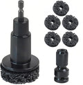 Wheel Hub Resurfacing Kit,Wheel Hub Cleaning Kit, Brake Hub Cleaning Kit Includes 5 Pads,Quick Rust Removal for Lug Studs and Rotors，Fits Power Drill or 1/2" Impact Driven Wrenches