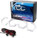 iJDMTOY 7000K Xenon White Hexagon Shape LED Angel Eyes Halo Ring Lighting Kit Compatible with Light Retrofit DIY