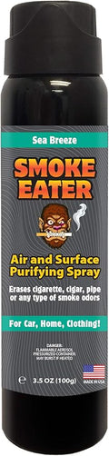 Smoke Eater Odor Eliminator Aerosol Spray, Lavender Chamomile, 3.5 oz — Tea Tree Oil Breaks Down Smoke at the Molecular Level