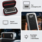Acmount W160 Jump Starter with Air Compressor, 5000A Portable Car Jump Starter 150PSI Tire Inflator/Air Pump, 12V Battery(Up to 9L Gas/8L Diesel Engine) Jump Pack, Car Emergency Kit, Idea Gift for Man