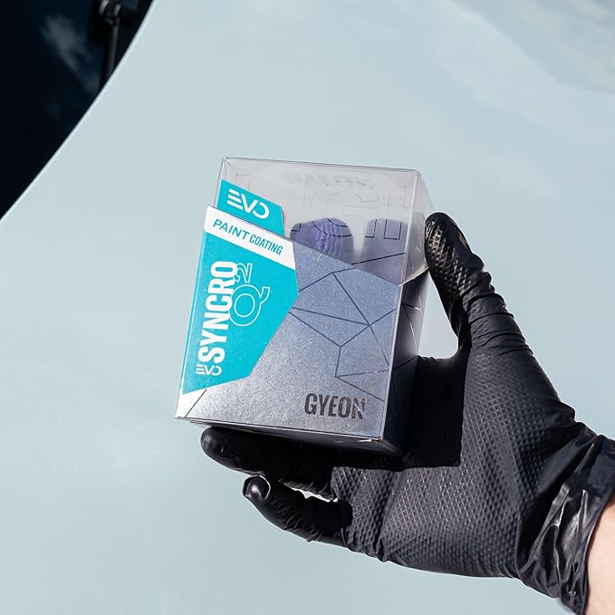 GYEON Syncro EVO Ceramic Coating System Light Box Most Durable Longest Lasting Protection Hydrophobic 9H Gloss Chemical Resistance Ultra Tough Shield Auto Surface Finish Five‑Year Coating (Pack of 2)