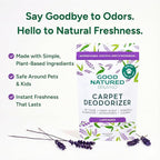 Good Natured Brand | Carpet Deodorizer & Freshener Powder | 60 oz Pet Odor Eliminator for Strong Odor & Pet Urine | Fresh Natural Lavender | Safe for Homes with Pets