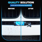 Carfidant Bug Remover for Cars Exterior - Car Bug Cleaner Spray with Ceramic Coating - Removes Bug Splatter & Bird Poop - Safe on Paint, Glass, Plastic, Metal - Windshield Pre Wash - 18 fl oz + Sponge