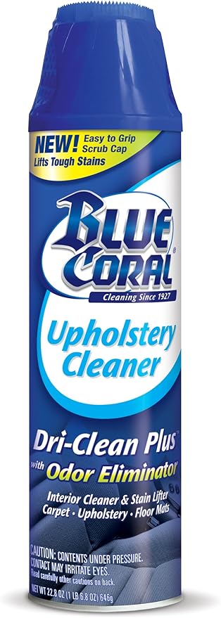 Blue Coral DC22 Upholstery Cleaner Dri-Clean Plus with Odor Eliminator, 22.8 Ounce