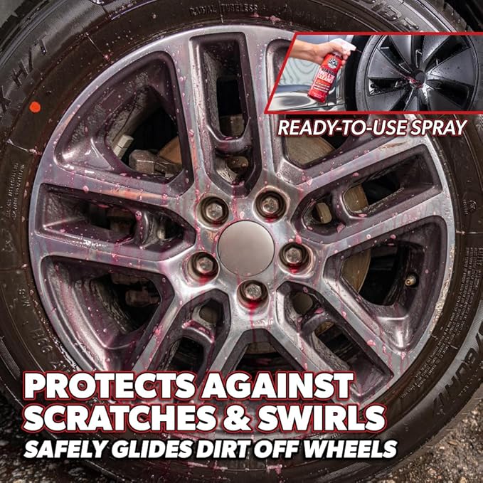 Chemical Guys Sprayable Diablo Wheel Cleaner (Safe on All Wheel & Rim Finishes), Great for Cars, Trucks, SUVs, Motorcycles, RVs & More, 32 fl oz