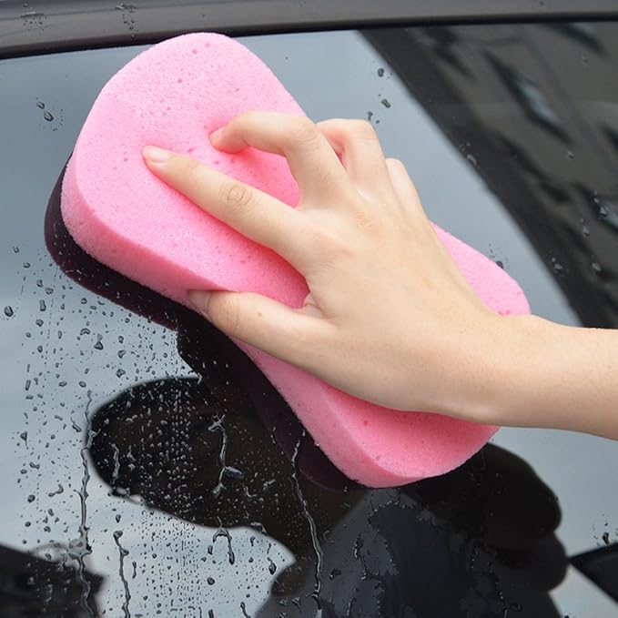 Lantee Large Sponges - Big 10 Pcs High Foam Cleaning Washing Sponge Pad for Car, Household Cleaning and Water Games, 8.5" L x 4.3" W x 2.56" Th