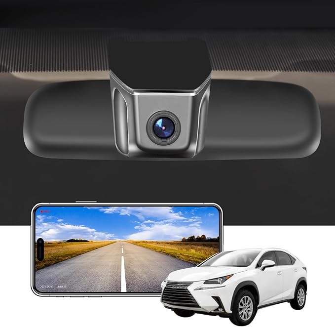 Mangoal 4K Dash Cam Custom for Lexus NX 2018 2019 2020 2021(Model A),OEM Look, UHD 2160P Video,Parking Mode, WiFi & App,Loop Recording,Easy to Install, 64GB Card