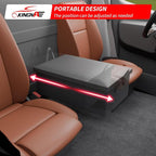 Center Aisle Storage Box Compatible with 2017-2026 Ford Transit First Row Foldable Aisle-Mount Storage Box Replaces the Console Organizer for 2025 Transit Accessories