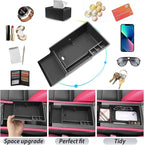 SKTU for 2024 2025 2026 Chevrolet Blazer EV Center Console Organizer 2024 2025 2026 Chevy Blazer EV Console Tray 2024 2025 2026 Chevy Blazer EV Accessories Armrest Tray with Coin Holder