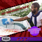 AIDEA Car Wash Mitt Microfiber, 1PK Scratch Free Lint-Free, Premium Chenille Microfiber Sponge Mitt Car Wash Brush, Blue, Regular Size 7.12''X10.14''