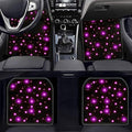Interior Star Lights for Car, LED Starlights Floor Mats, Carpet Fiber Optic Foot Light Decoration (Set of 4)