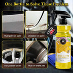 Wheel Cleaner Rust Remover, Car Wheel & Rim Finish Iron Remover Spray, Car Detailing Suppliers Rapid Removal of Surface Contaminants, Brake Dust and Rust, Auto Wheel Polish Shine Stuff-17.6 Fl.Oz