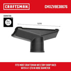 CRAFTSMAN CMXZVBE38676 1-7/8 in. Utility Nozzle Wet Dry Vac Attachment, Industrial-Grade Shop Vacuum Accessory for Cleaning Hard Surfaces, Fits 1-7/8 in. Hose Diameter
