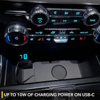 TWRAPS Magnetic Wireless Charging Pad for Ford F-150 Lightning 2021-2026, 25W Type 2, Center Console Fast Qi2.2 Charger Works with iPhone 17 16 15 Pro & Max, Mount Only Compatible with MagSafe Cases