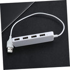 OSALADI 2pcs High- USB Hub Adapter for Laptop and Pc USB Extension Splitter Hot Support White Compatible Multiple Devices for Charging and Data Transfer