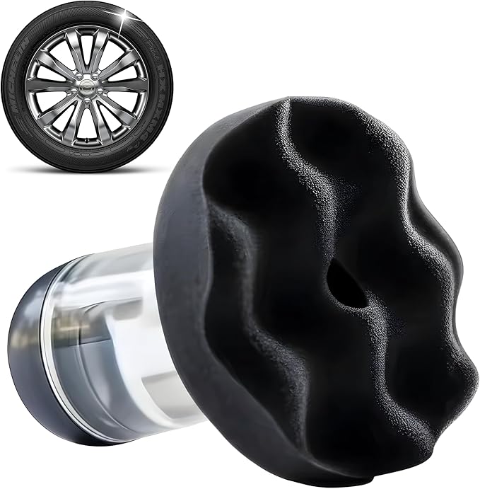 Flow Tire Shine Applicator Pad for Cars & Trucks, Reusable Tire Dressing Applicator, No-Drip Streak-Free Finish, Works with Tire Shine Gels, Sprays & Dressings