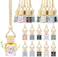 Funnymoom 50 Pcs Employee Appreciation Gifts Bulk Empty Glass Car Air Freshener Hanging Diffuser Thank You Gifts for Employee Nurse Staff Dietician Social Worker Volunteer