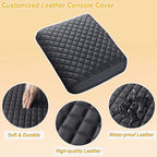 PIMCAR Center Console Cover for 2021-2025 2026 Ford F150, 2022-2026 F150 Lightning Work Surface Console Armrest Cushion Leather Protector Interior Accessories (Only fit for Work Surface Console)