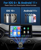 2026 CarPlay Wireless Adapter, Android Auto AI Box, Turn Car Screen into TV (Stream Netflix/YouTube), Plug & Play Magic Video Dongle, Support TF Card, Bluetooth 5.1 + WiFi Connectivity