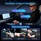 Wireless CarPlay Adapter for iPhone 2026 Upgrade - Plug & Play Convert Wired to Wireless Compatible with Cars 2016+, iOS 10+ (USB A/USB-C)