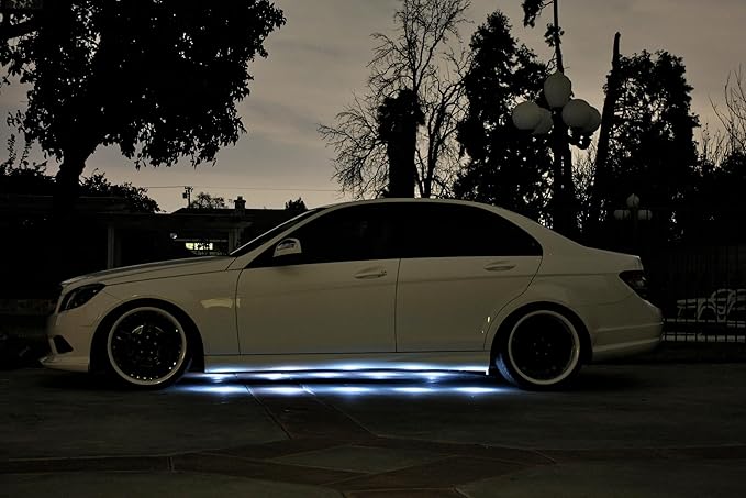 iJDMTOY Brabus Style 90-LED Under Car Foot Area Illumination LED Puddle Lights, Xenon White