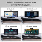 Wireless CarPlay & Android Auto – Effortlessly Connect Your iPhone or Android Device for Seamless Smartphone mirroring, Navigation, and app Control Without Cables.