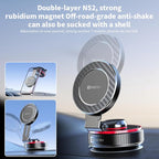2026 Upgraded Vacuum Magnetic Mobile Phone Holder Cars for Magsafe Car Mount, Exclusive Metal Adjustable Telescopic Rod,Suction Cup Mobile Phone Holder for iPhone17 Pro Max 16 15 14 13 12 & Samsun