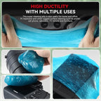 Auto Dynasty Car Cleaning Gel, 2024 Universal Auto Detailing Tools Car Interior Air Vent Dust Cleaner Slime Putty Jelly for Printers, Camera, Calculator, Keyboard (Blue)