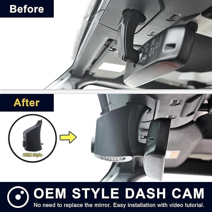 4K Front & 2K Rear 2 Channel HDR Dash Cam, Dual STARVIS 2 IMX678 IMX675, Custom Fit forJeep Gladiator JT 2020-2023 Mojave Overland & Wrangler JL 2018-2023 etc, 5GHz WiFi, GPS, 128GB Card