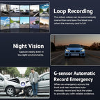 CarPlay Screen for Car with 4K Dash Cam&1080p Backup Camera,10.26" HD IPS Touch Car Play Screen Compatible with Apple Carplay & Android Auto, SuperLink, Loop Recording, Bluetooth Audio, GPS, Siri