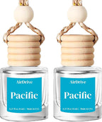 Car Air Freshener Cool Ice & Citrus Pacific 2 Pack Hanging Air Freshener Diffuser, Cute Car Accessories, Air Freshner for Women & Men Gift Non-Toxic Car Scent Long Lasting Oil Diffuser, Made in USA