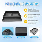 EDBETOS Console Drawer Tray Compatible with Honda Pilot 2016-2022/ Ridgeline 2017-2024/ Passport 2019-2024 Accessories Center Console Organizer Insert Tray Storage Box Coin Container, ABS Black
