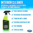 Optimum No Rinse Version 5 (32 Oz) with Optimum Interior Cleaner (17 Oz) Bundle – ONR Rinseless Car Wash with 17 oz Auto Interior Cleaning Solution for Leather, Upholstery, Carpet, and Interior Trim