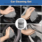 NIKCOSMK Windshield Cleaner Tool, 14Pcs Car Cleaning Kit - Car Interior Detailing Kit with Extendable Handle, Cleaning Gel & Microfiber Pads, All-in-One Inside Car Cleaning Supplies for Women Men