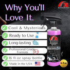3E Car Air Freshener Premium Ultimate Ice Scent 16 fl oz – Professional Automotive Air Freshener & Odor Eliminator, Long-Lasting Interior Fragrance for Cars, Trucks, SUVs, RV, Home & Office
